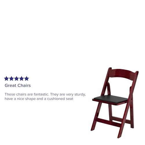 Flash Furniture Folding Chair with Vinyl Padded Seat - Image 12