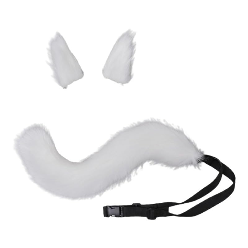 Amazon.co.jp: Haverain 2点セット きつね耳ヘアピン 尻尾 猫耳