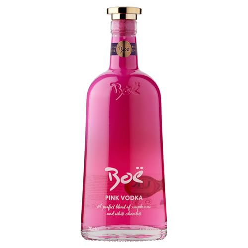 Boë Pink Vodka - Frambuesa y chocolate blanco - Vodka Premium - Licores premium - Alcohol aromatizado - 70cl