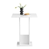 Photo Gallery zzinoke tavolo da bar, quadrato tavolo da cucina, 65×65×78 cm, tavolino da pranzo per piccoli spazi, adatto per cucina, esterno, balcone, bar, stile moderno e minimalista, bianco Photo Gallery zzinoke tavolo da bar, quadrato tavolo da cucina, 65×65×78 cm, tavolino da pranzo per piccoli spazi, adatto per cucina, esterno, balcone, bar, stile moderno e minimalista, bianco