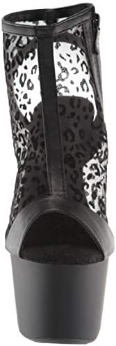 Ellie Shoes Women's Peeptoe Bootie Fashion Boot, Black, 8 | Image 1