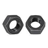 Kozelo 23pcs Hex Nuts - [3/8'-16] Carbon Steel (Grade 8) Hardware Standard Inch Coarse Thread Metal Nuts for Heavy Structural Machinery Fastening, Black Oxide Finish, Black