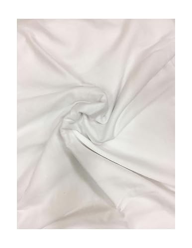 Image of Cotton King Light Weight Plain White Mulmul Soft Cotton 2.5 Meters Fabric for Lining, Dupatta, Baby Swaddling, Tie-Dye Craft Making Etc Multipurpose Use.