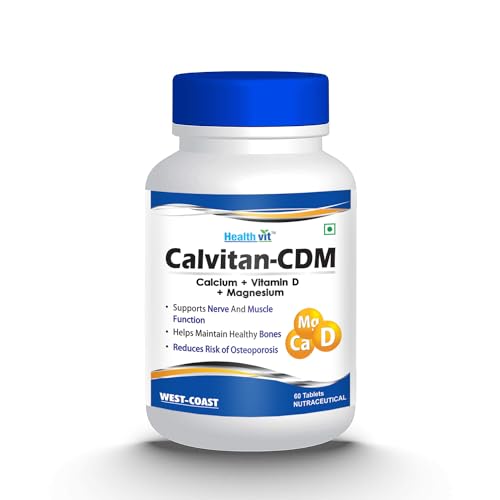 Healthvit Calvitan-CDM Calcium + Vitamin D3 + Magnesium - 60 Tablets
