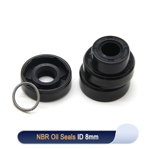 Joint nitrile double lèvre 8 mm résistant aux huiles et hydrocarbures - 5