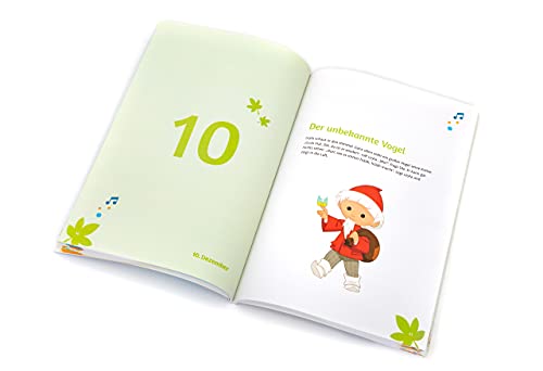 FRANZIS 60676 - Adventskalender 24 Vorlesegeschichten mit dem Sandmännchen, Spezialdruck zum Anfassen und Staunen, für Kinder ab 3 Jahren