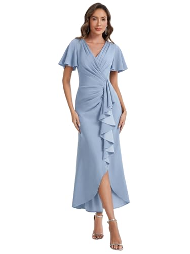 Robe d'invité de mariage Ever-Pretty masquant les imperfections coupe droite confortable