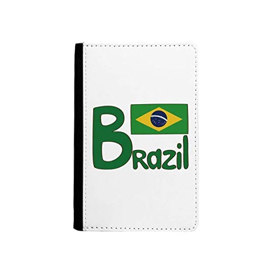 Étui pour passeport motif drapeau Brésil vert pochette passeport voyage
