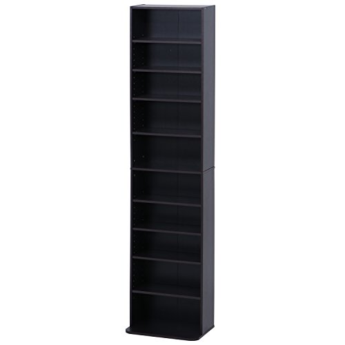????(Fujiboeki) Fuji Boeki 97556 Bookcase, CD Rack, Width 16.5 x Height 70.9 inches (42 x 180 cm), Brown, Mov