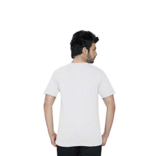 Image of Texfit Mens 100% Cotton Round Neck Tshirt Combo Pack of 2
