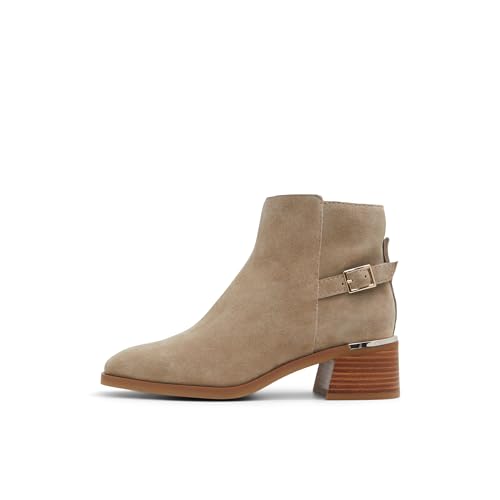 Image of ALDO Women's Serrafina Ankle Boot, Dark Beige, 9.5 UK