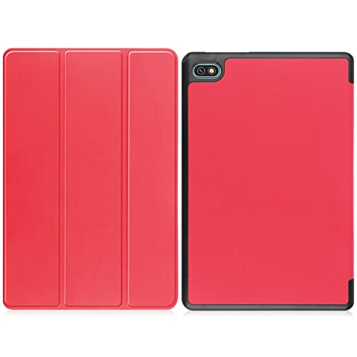 Dlahaby Case Compatible with Teclast M40 Plus/ P40HD/ P30S,Slim Smart Shell Flip Cover with Stand Function for Teclast P40 HD/ P30S/ M40 Plus 10.1 Inch Tablet,Red - Image 3