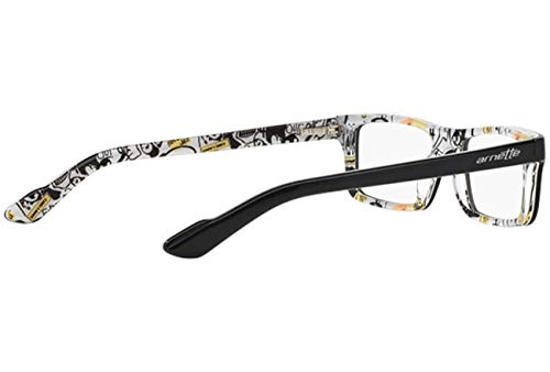Image of ARNETTE Lo-Fi AN7060-1119 Eyeglasses TOP BLACK /FANTASY Frame 47mm w /Clear Demo Lens