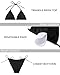 Pinup Fashion 3 Piece Bikini Sets Women Black Swimsuit with Cover Up Set Bathing Suit with Drawstring Cover Up S-XXL