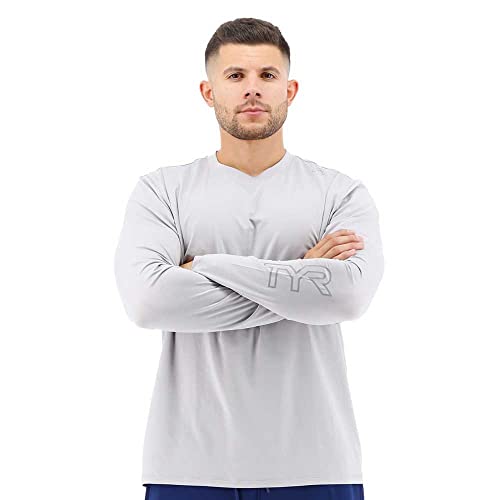 T-Shirt Homme anti-UV TYR vêtement de sport manches longues haute performance de natation