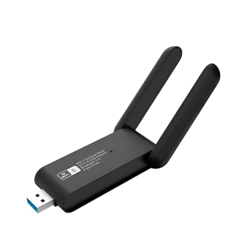 Adaptador WiFi 6 USB Dual Band 5GHz 2.4GHz 1300Mbps Antena Wireless Para PC Notebook Compatível Com Windows Andarix