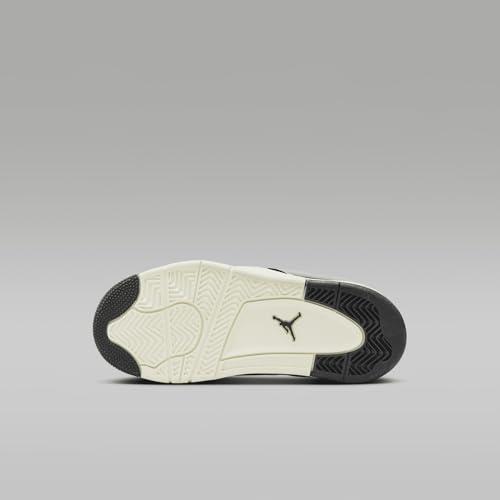 Jordan 4RM Little Kids' Shoes (FQ7936-006, Black/Sail/Coconut Milk/Gym Red) Size 32