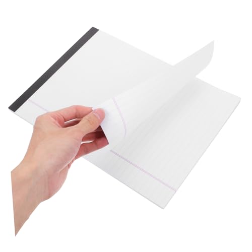 Bloc-notes A4 grands carreaux détachable Housoutil avec support rigide