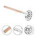 Yardwe Ice Fishing Scoops Ice Fishing Skimmer with Wooden Handle Ice Scooper Skimmer Ladle for Scooping Out Ice While Ice Fishing