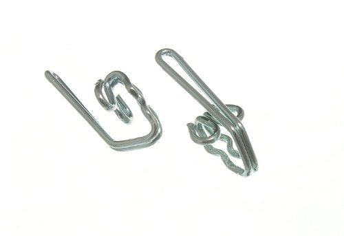 Crochets de rideaux métalliques chromés pour réparer les fixations cassées - 1000 pièces