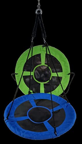 40 in. Saucer with Adjustable Ropes Blue - Residential