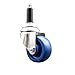 Service Caster Brand 3.5 Inch 316 Stainless Steel Light Duty Expanding Stem Caster Wheel Solid Polyurethane Wheel and 3/4? Stem ? 300lbs./Caster ? Swivel Caster