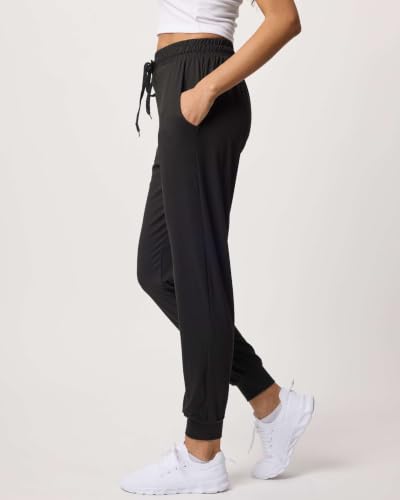 Image of 3 Pack Women's Joggers Sweatpants Lounge Pants Yoga Workout Pajama Pockets | Available In Plus Size, Stretchy, Loose, Comfy, Drawstring, Athletic, Casual, Travel, Summer, Gym, Hiking, Dance, Running
