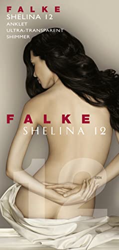 Image of FALKE Women's Shelina 12 Denier Anklets, Crew Length, Light Shine, Casual or Dress, Ultra-Sheer Transparent, Nylon, Beige (Sun 4299), 5-7.5, 1 Pair