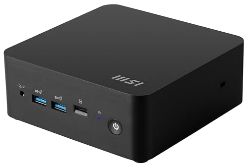 Image of msi Cubi NUC Barebone Desktop, Intel Core 7-150U, 2X DDR5 Slots (up to 64GB), TPM 2.0, WiFi 6E, 3 Year Advance Replacement (1MG-009BUS)