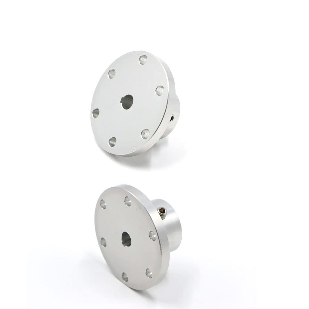 Coupleur d'arbre, alésage de 14mm, 5mm, rainure de clavette, bride en alliage d'aluminium, couplage d'arbre, 1 pièce Arbre réglable
