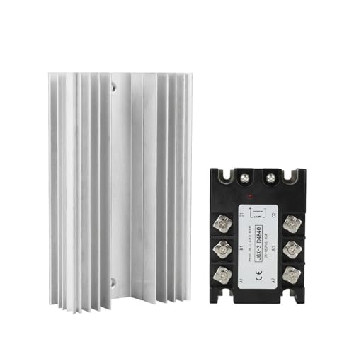 Relais à semi-conducteurs triphasés avec radiateur alu tension de sortie 24-480VAC