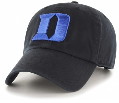 Officially Licensed Classic Duke Black MVP Hat Iconic Blue D Logo Embroidery Adjustable Structured Sports Cap