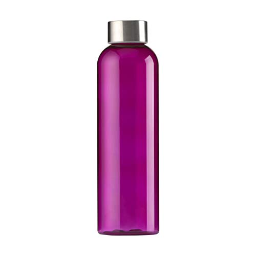 Image of eBuyGB BPA Free Tritan Plastic Reusable Leakproof Eco-Friendly Travel Sports Fitness Gym Water Bottle, 650ml, Pink
