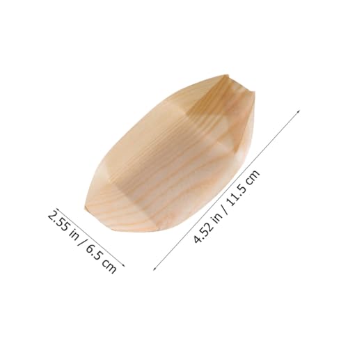 Envases desechables madera para sushi 50 piezas miniatura 2