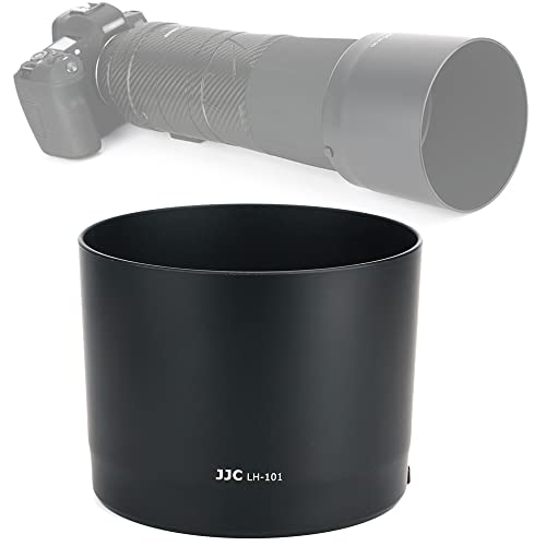 Image of JJC LH-101 Black Dedicated Bayonet Mount Lens Hood Shade, Compatible with Canon RF 800mm f /11 is STM Lens, Reversible Non-Glare Matte Finish, Replacement of ET-101 Lens Hood