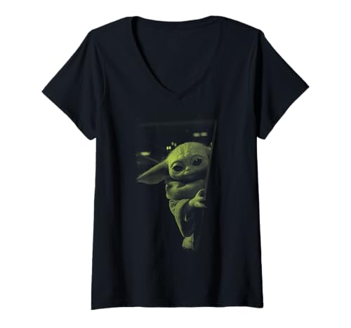 T-shirt col V Grogu affichez votre passion pour l'univers Star Wars