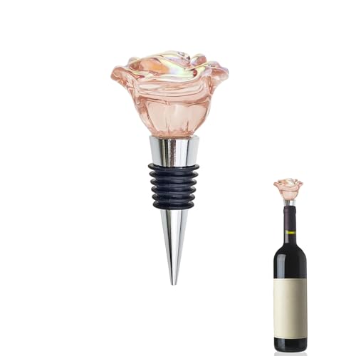 OKKRMGZ Cute Wine Stopper Bottle Topper Decorative Glass Cork Beautiful