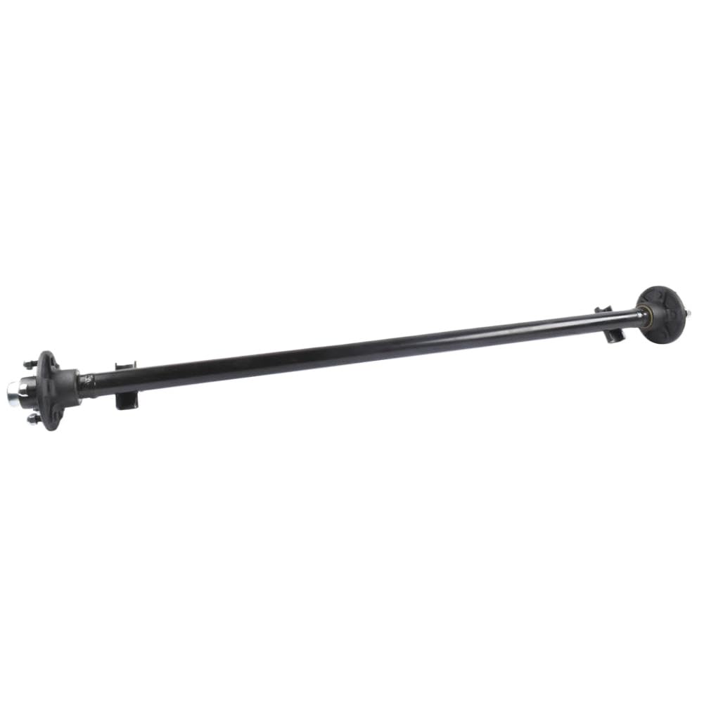 Reemplazo del Eje del Remolque 2000 Libras 60 Pulgadas Cara del Cubo 5 Cubos de lengüeta compatibles con Remolque 4x6 4x8 48 Pulgadas de Ancho