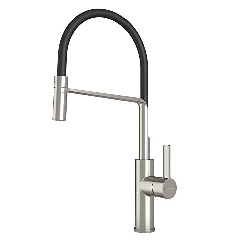Clever 61184 Mitigeur de cuisine Alpina Brushed Nickel Flex Chromé
