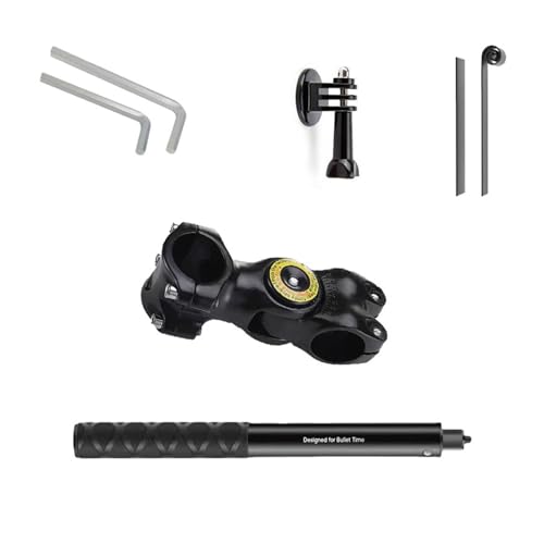 Support caméra de guidon et perche de suivi pour vélo et équitation