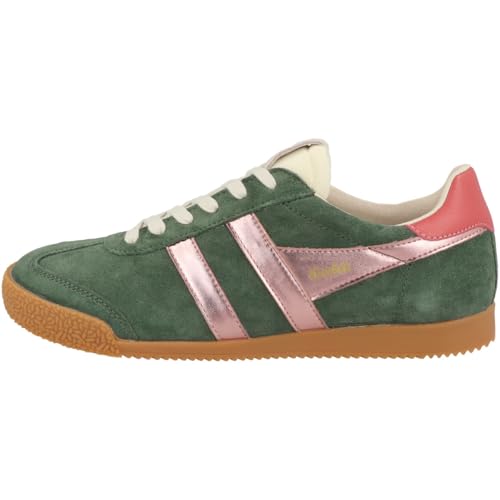 Image of Gola Women's Elan Glitz Suede Sneakers