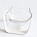 Pet bowl Transparente Katzen- und Hundeschüssel doppelte Schüssel Schutz Halswirbel geeignet for Katzen- und Hunde Futternapf Futternapf (Color : White)