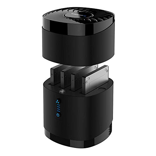 SABRENT USB 3.0 4-Bay 2.5” SATA SSD and HDD Docking Station with Cooling Fan, Tool-Free, Supports Up to 4X 16TB, 5Gbps Transfer, for SATA 2.5” SSD/HDD (Up to 12.5mm), USB 3.0 Compatible - (DS-4SSD) by SABRENT - Used condition - US$62.42