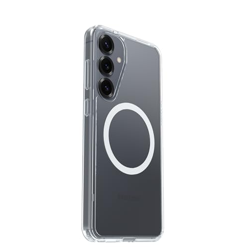Image of OtterBox Samsung Galaxy S25+ Symmetry Series Clear Magnet Case - Clear - Ultra-Thin, Sleek, Wireless Charging Compatible Phone Case
