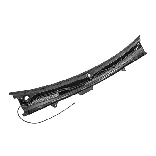 ALMULOO Windshield Wiper Cowl Panel Compatible with 2014-2015 Chevy Chevrolet Silverado 1500 Crew Double Regular Cab Air Inlet Grille Window Panel Cowl Cover Plastic Black by ALMULOO - Image 6