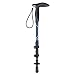 YAPASPT Double Lock Trekking Pole with Soft Handle Carbon Walking Cane for Women and Kids Hiking Stick Lightweight Elder Alpenstocks for Short Person 2-Way to Use