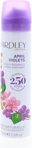 Image of Vellomart Yardley April Violets Body Spray 75ml – Long Lasting Fresh Floral Fragrance, Elegant Perfume Mist for Women, Daily Refreshing Deodorant Spray