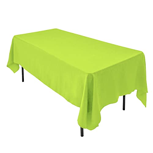 AK TRADING CO. 60 x 102-Inch Rectangular Polyester Tablecloth - Made in USA - Wrinkle-Resistant, Flame Retardant, Durable Party Table Cover, Banquet Tablecloth, Wedding Table Cover - Light Green by AK TRADING CO. - Used condition - US$6.37