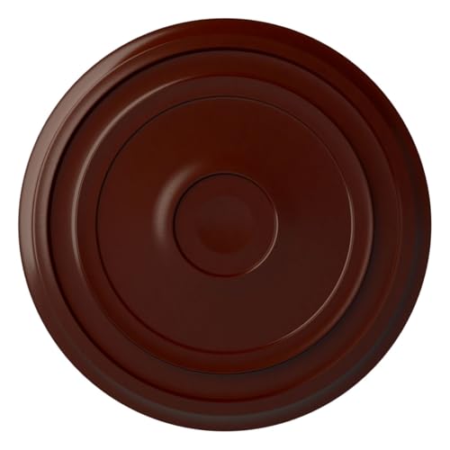 24 3/8"OD x 1 1/8"P Traditional Reece Ceiling Medallion (Fits Canopies up to 5 7/8"), Hand-Painted Brushed Mahogany