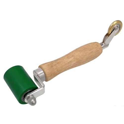 KOBSAINF Seam Roller 40mm Silicone Seam Roller 6mm Brass Detail Penny Roller Smoothing Combo Seam Roller Tool for PVC/TPO/EPDM Single Ply Roofing Tools and Tape Hot Air Tools